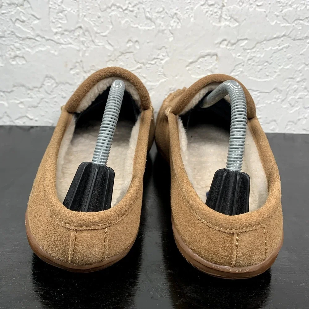 Tommy Bahama Slip On Mens Size 9 Tan Brown Faux Fur Comfort Shoes‎ TB6102S